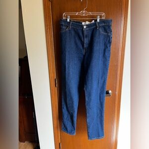 Levi's woMen's Slim Straight Dark Blue Jeans 18m